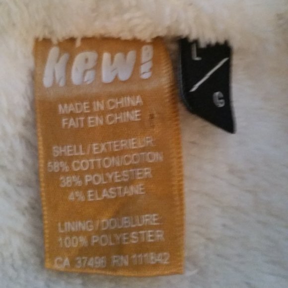 Kewl tan sherpa hoodie NWOT - Picture 6 of 7
